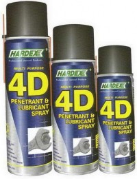 น้ำมันหล่อลืนเอนกประสงค์ น้ำมันกัดสนิม น้ำมันครอบจักรวาล HARDEX 4D